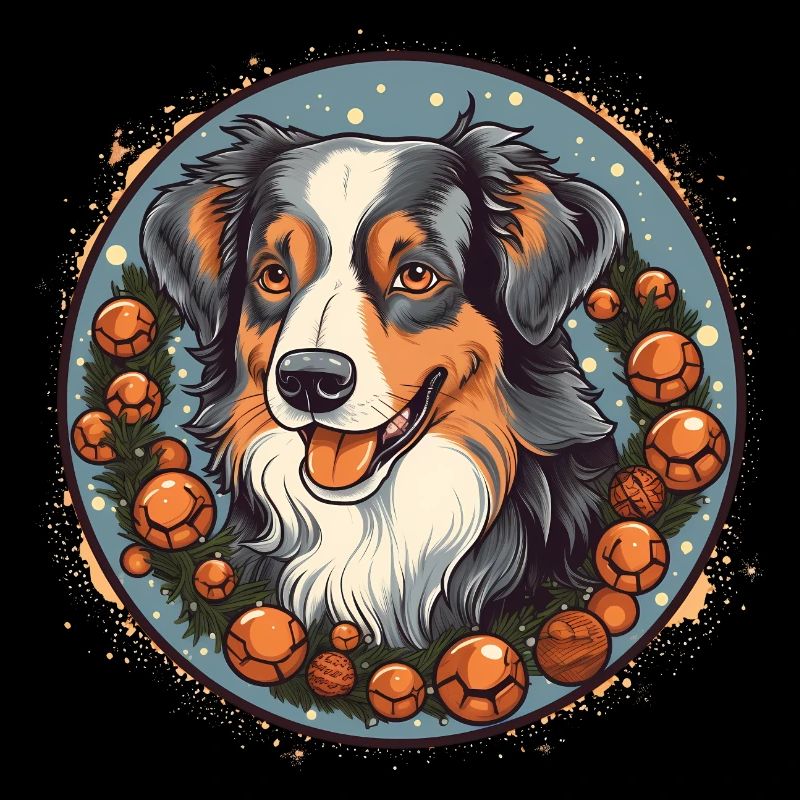 Australischer Schäferhund Weihnachten, Liebeshunde