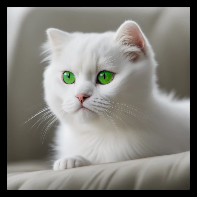 chat yeux verts