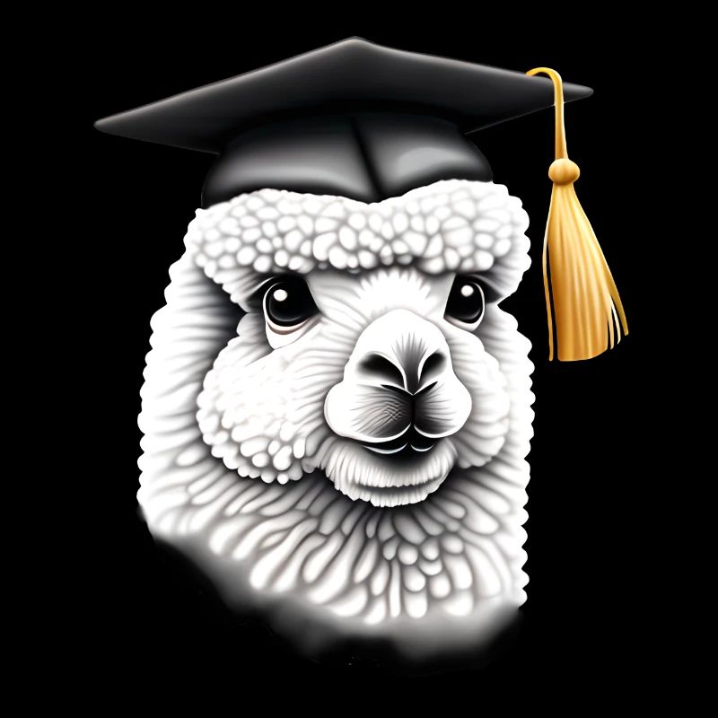 Bachelor Alpaca School Graduation Graduate