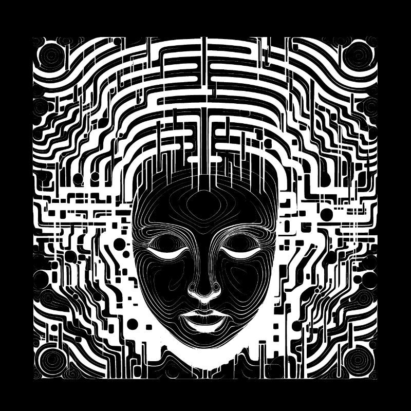 Structures cérébrales - Art surréaliste