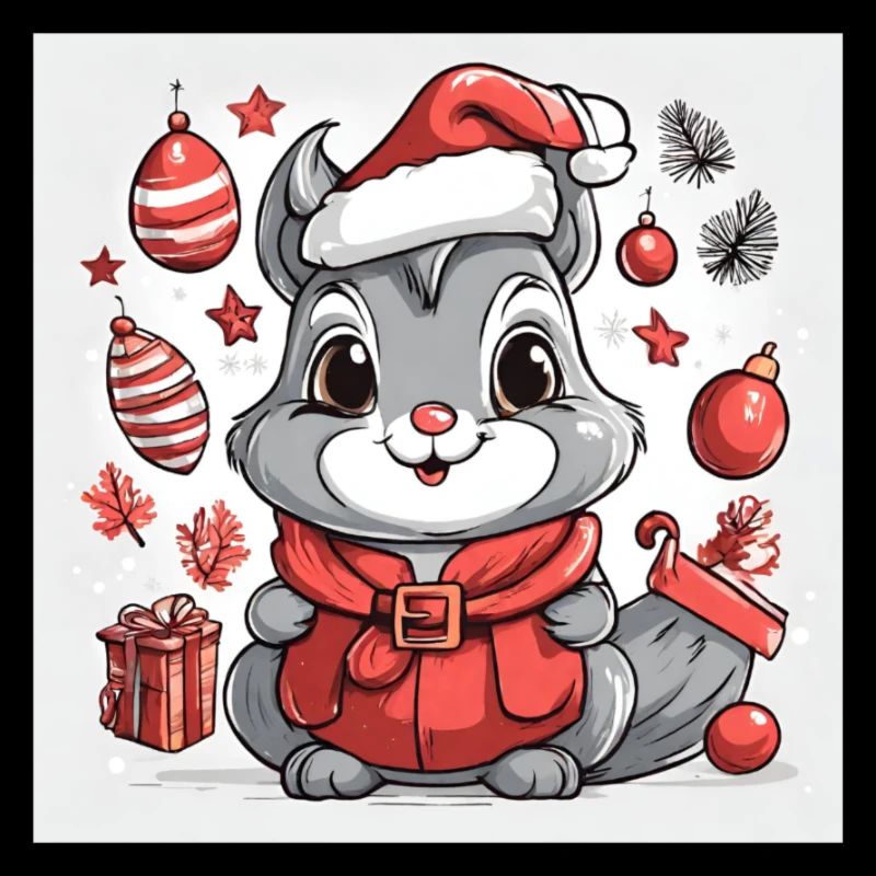 Santa Eichhörnchen, Eichhörnchen Weihnachtsmann