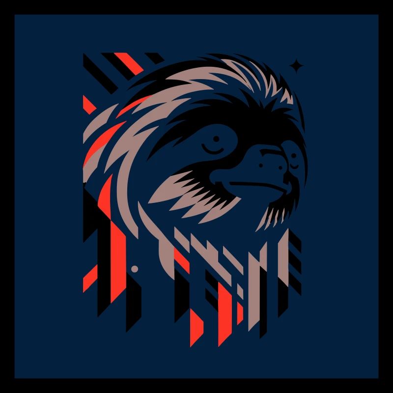 Conception graphique d’un paresseux