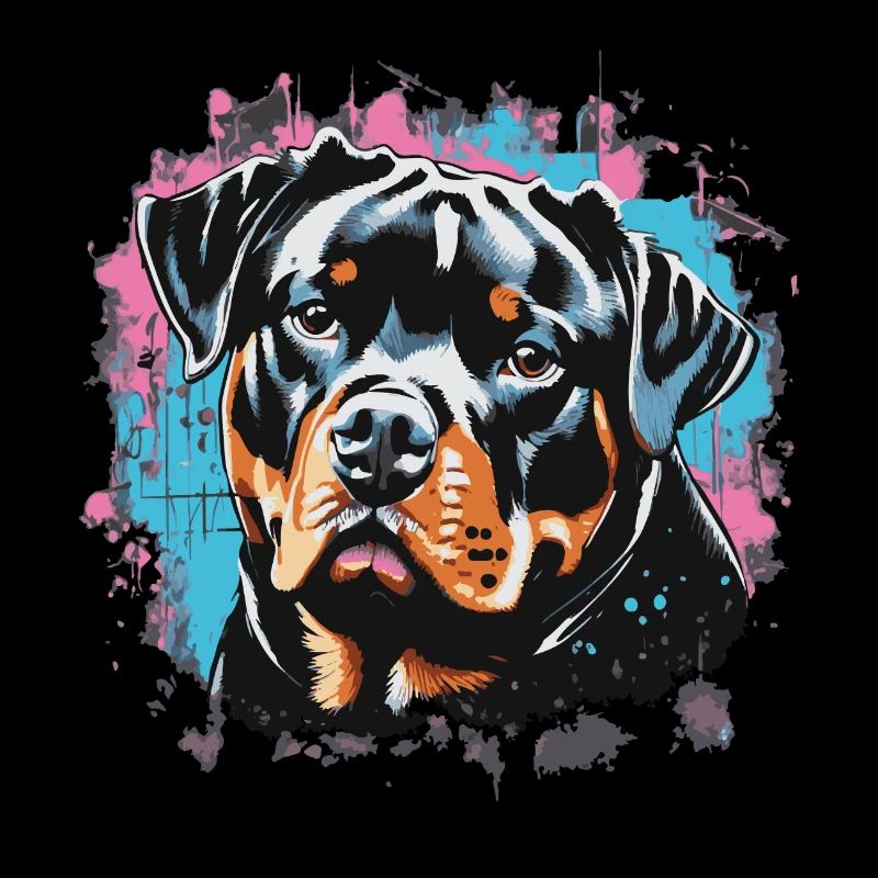 Rottweiler Graffiti Look
