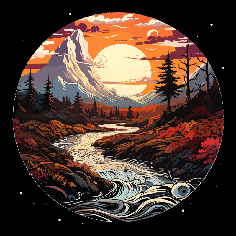 Landschaft - Illustration