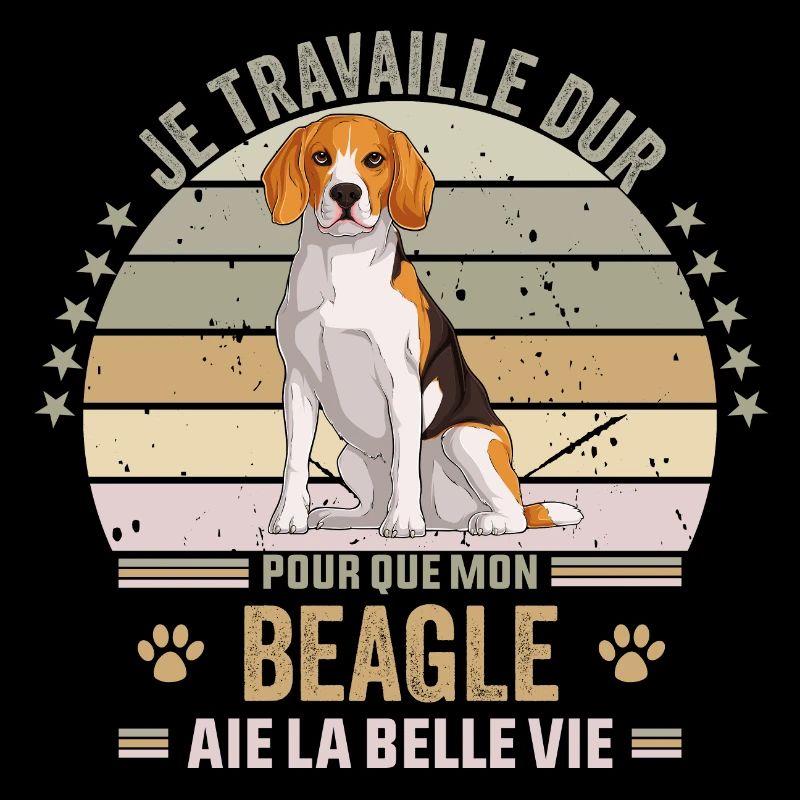 je travaille dur pour que mon Beagle
