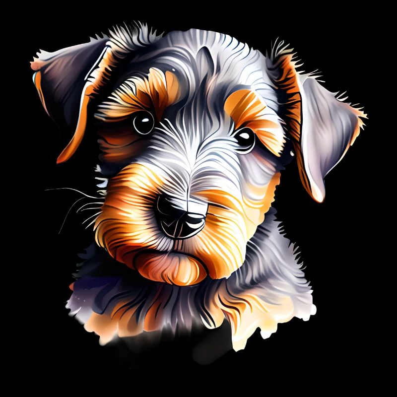 Airedale Terrier Chien Propriétaire Chien Chiot