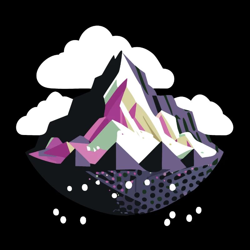 Abstraktes Berg-Logo