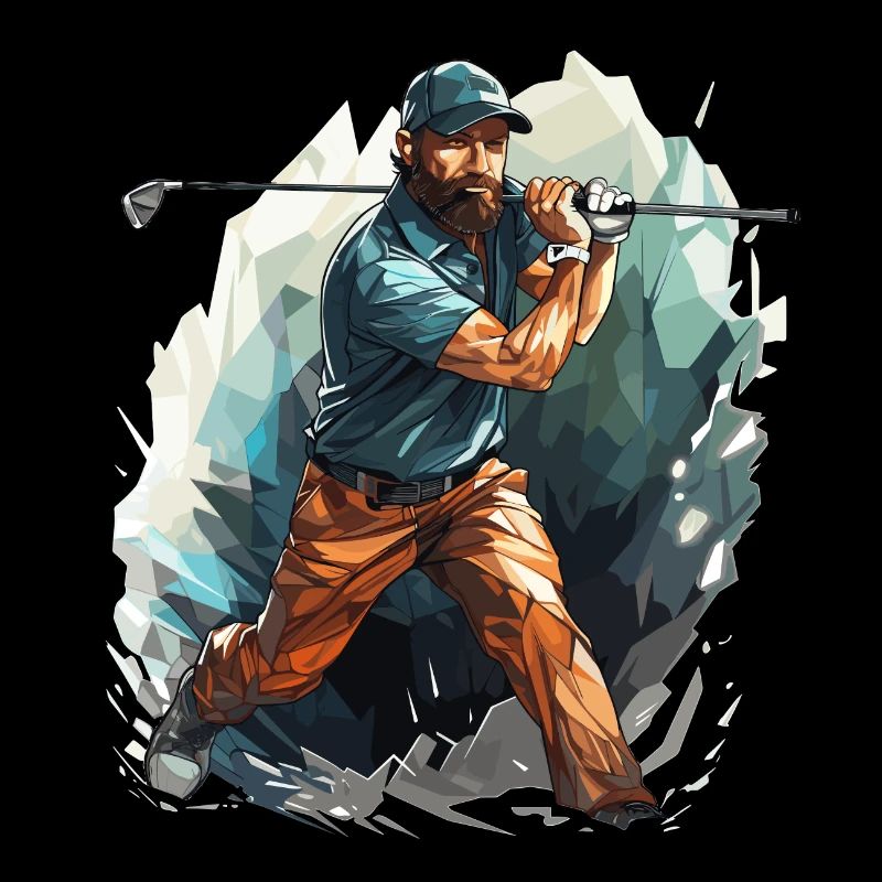 Golf Spieler - Illustration