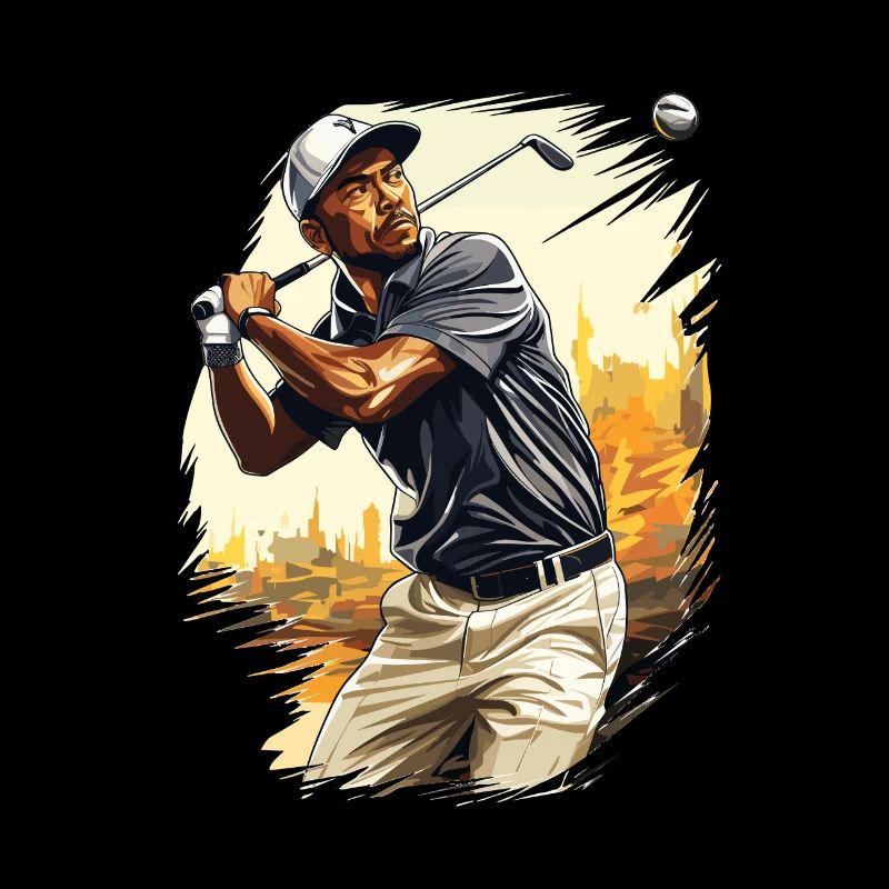 Golf Spieler - Illustration