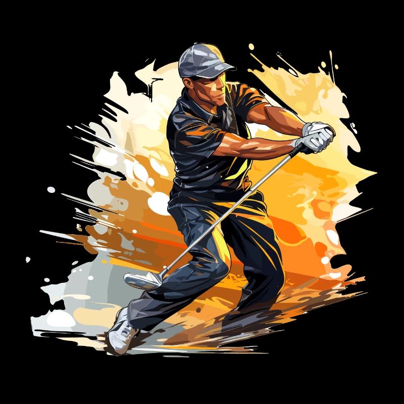 Golf Player - Illustration