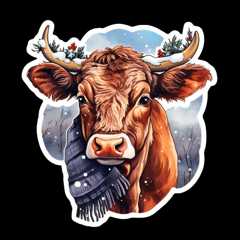 Christmas cow