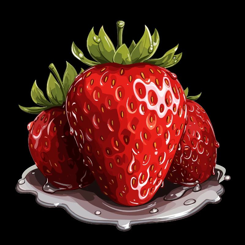 Erdbeere - Illustration