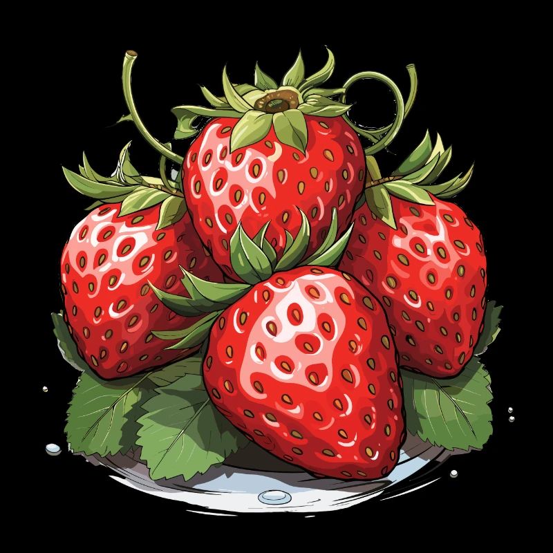 Erdbeere - Illustration