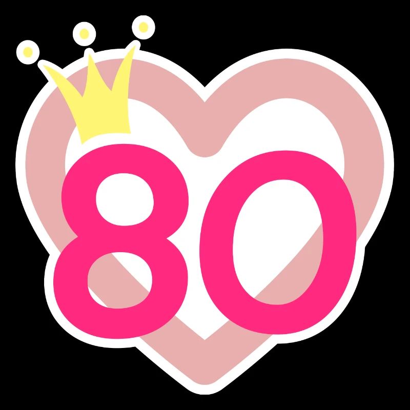 80e anniversaire Couronne de princesse