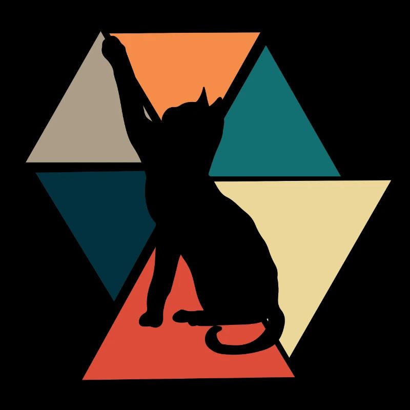 Vintage-Retro-Katzen-Geschenkidee