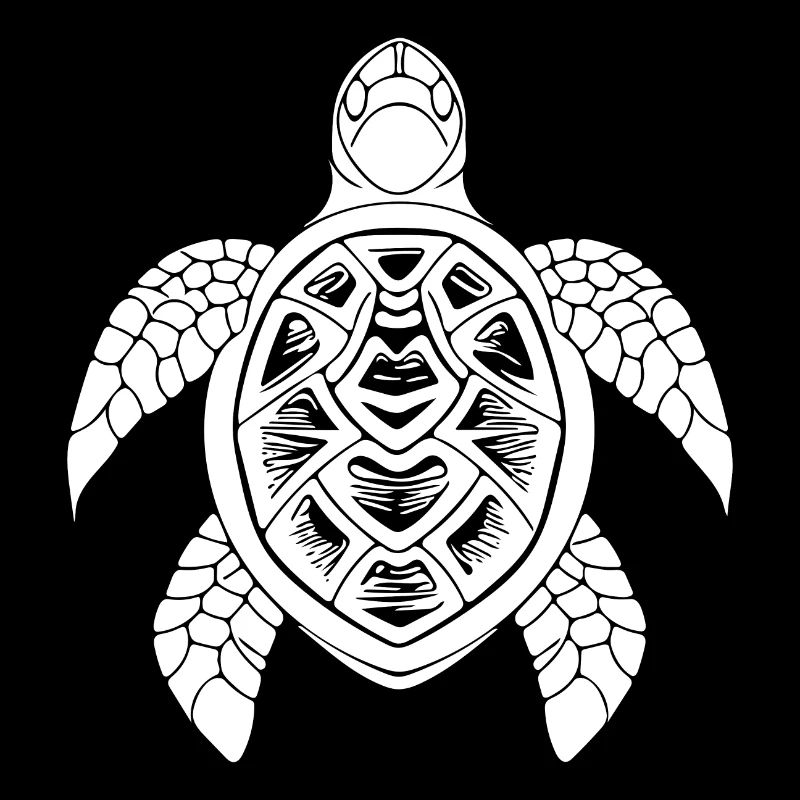 Turtle tattoo underwater design for divers