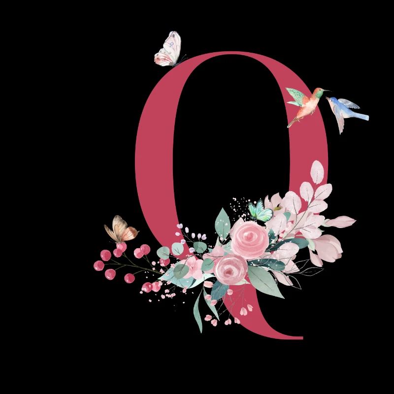 Blumenbuchstabe Q - Geschenkidee