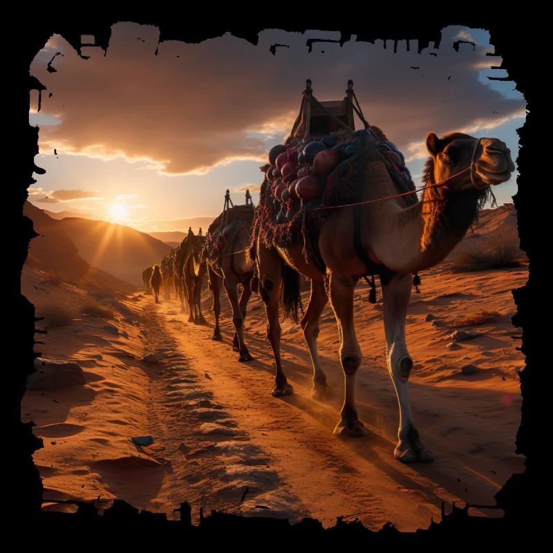 Kamelkaarawanen haben eine lange Tradition