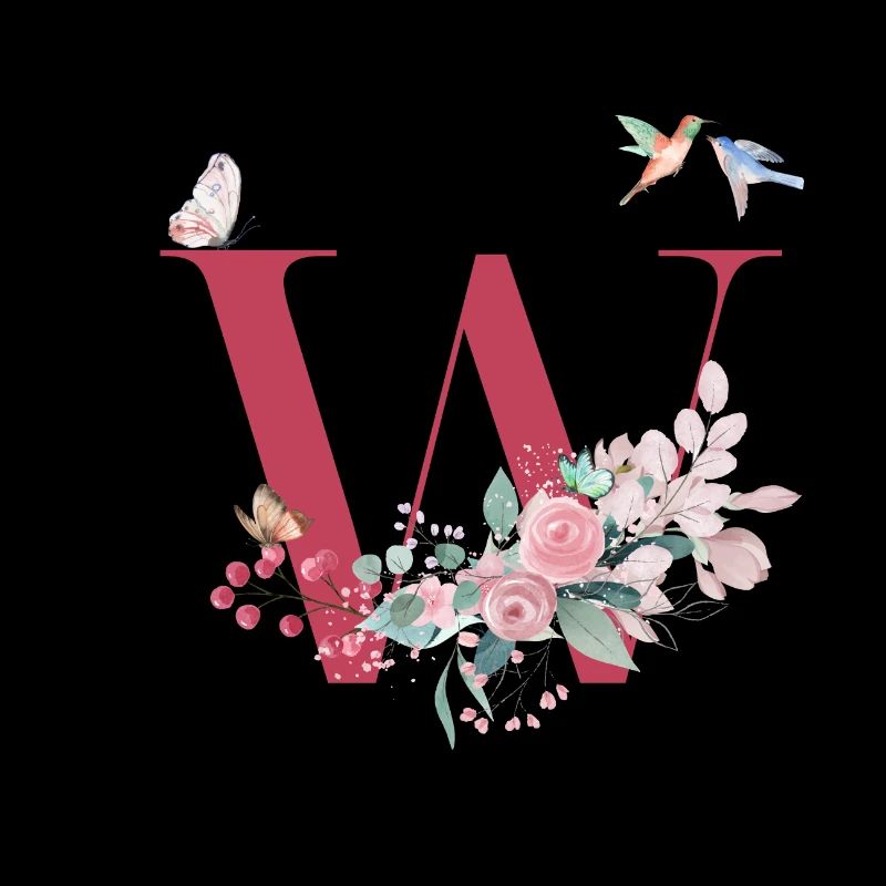 Buchstabe mit Blumen - Geschenkidee