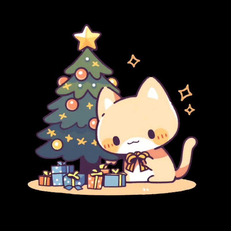 Cat Chritmastree