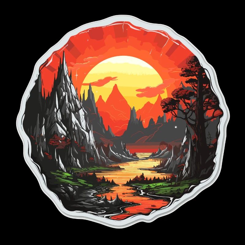 Landschaft - Illustration