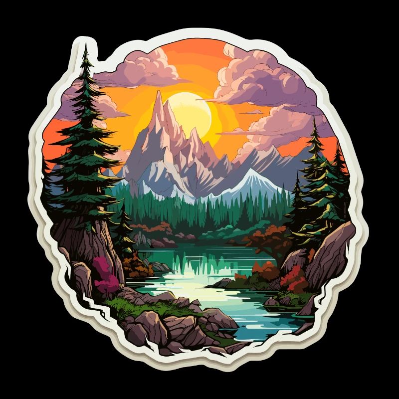 Landschaft - Illustration