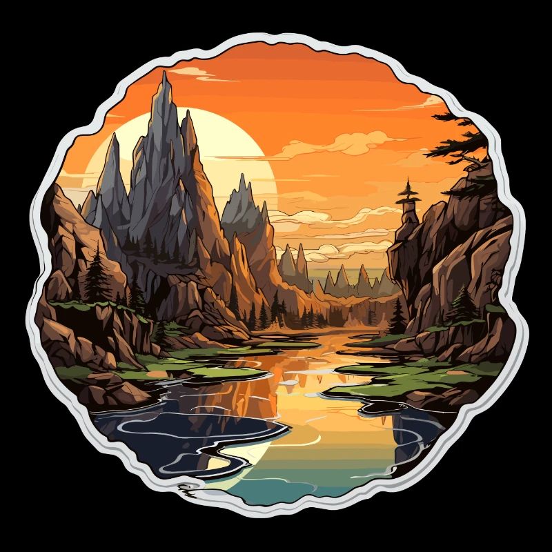 Landschaft - Illustration