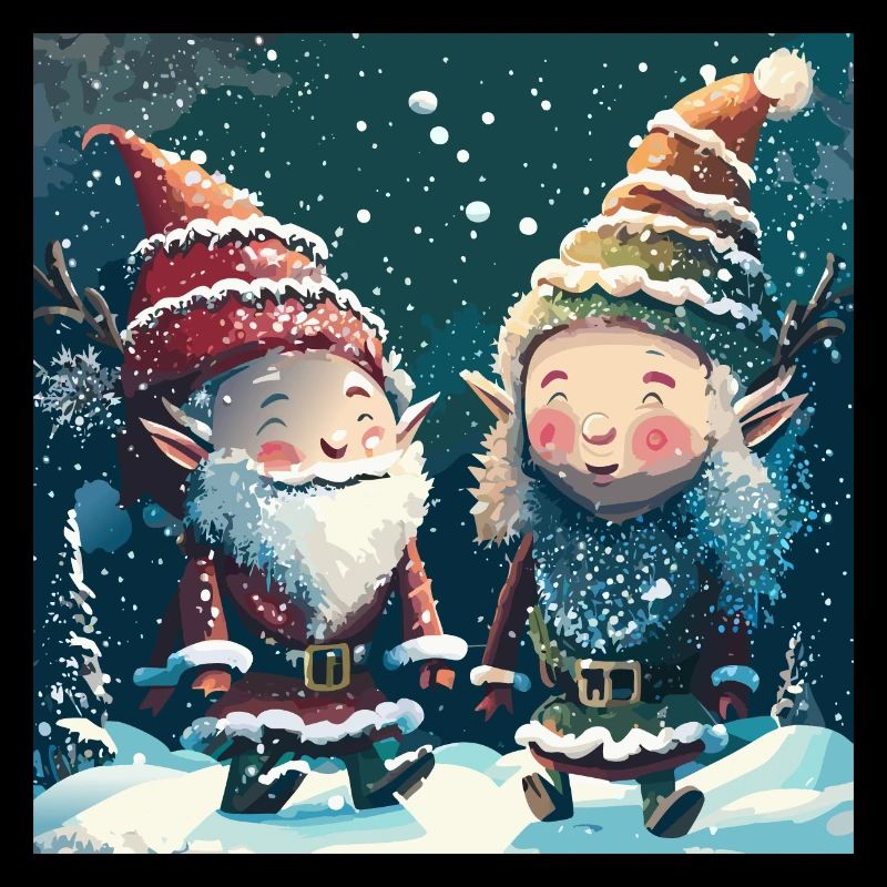 Two Christmas Elves
