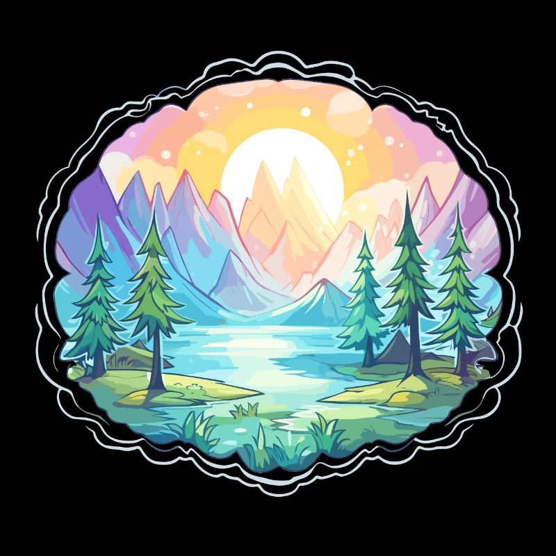 Landschaft - Illustration