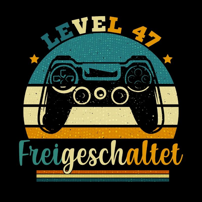 Level 47 Freigeschaltete Geschenkidee 47 Jahre