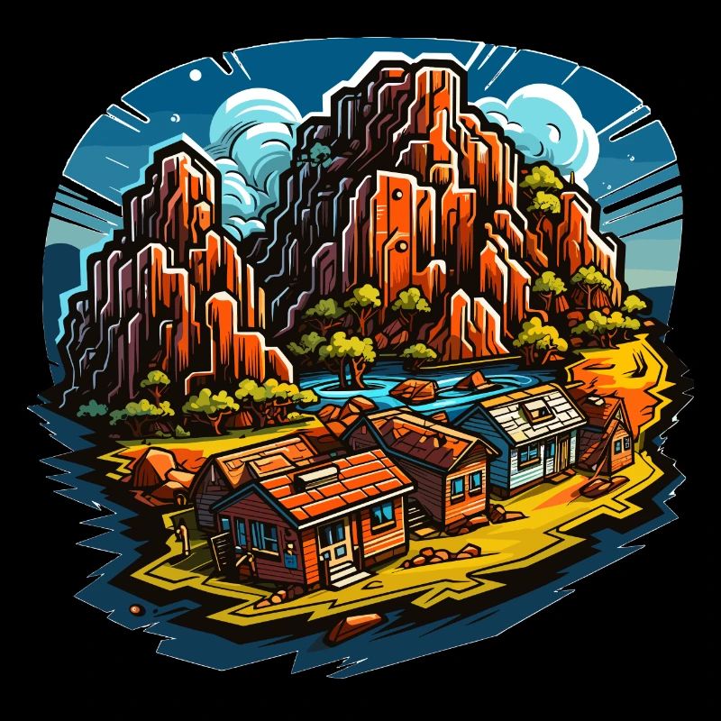 Landschaft - Illustration