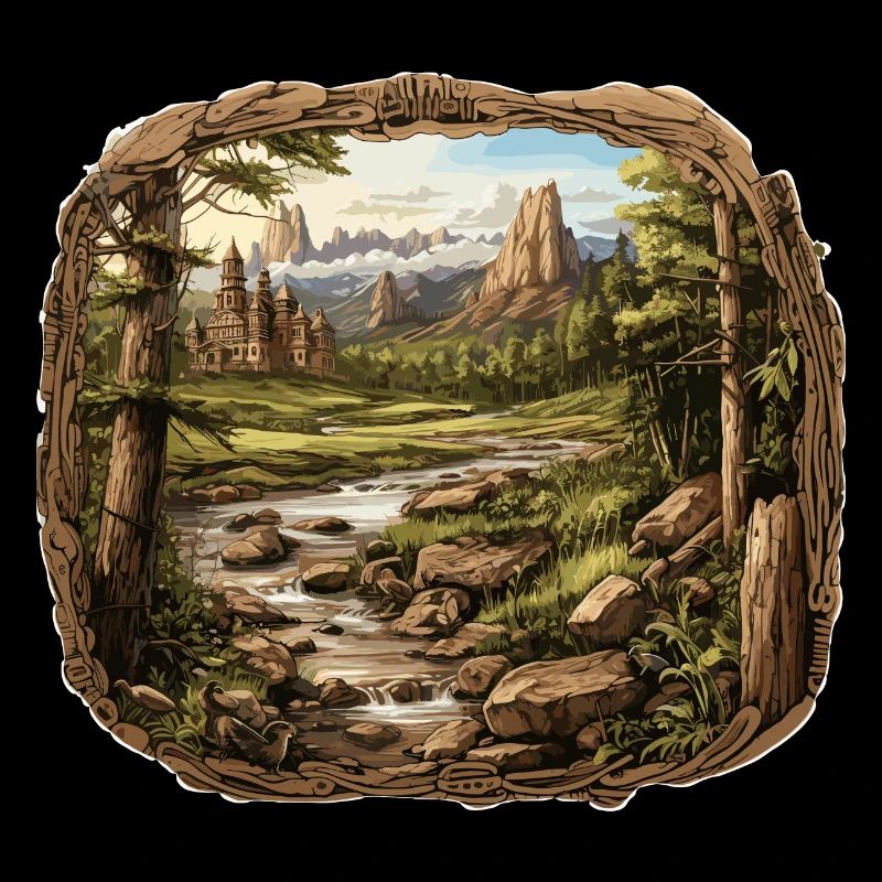 Landschaft - Illustration