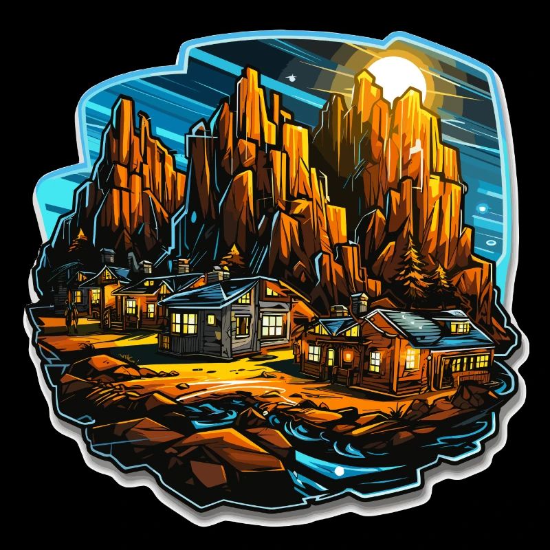Landschaft - Illustration