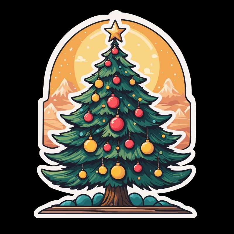 Arbre de Noël Dessin de Noël