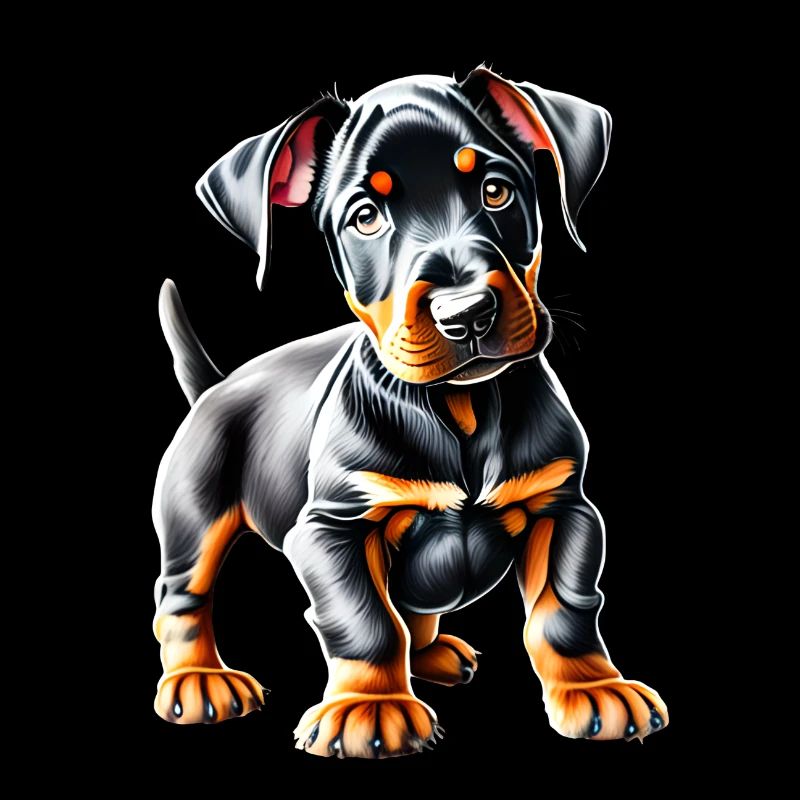 Chien doberman Chiot Doberman dresseur de doberman