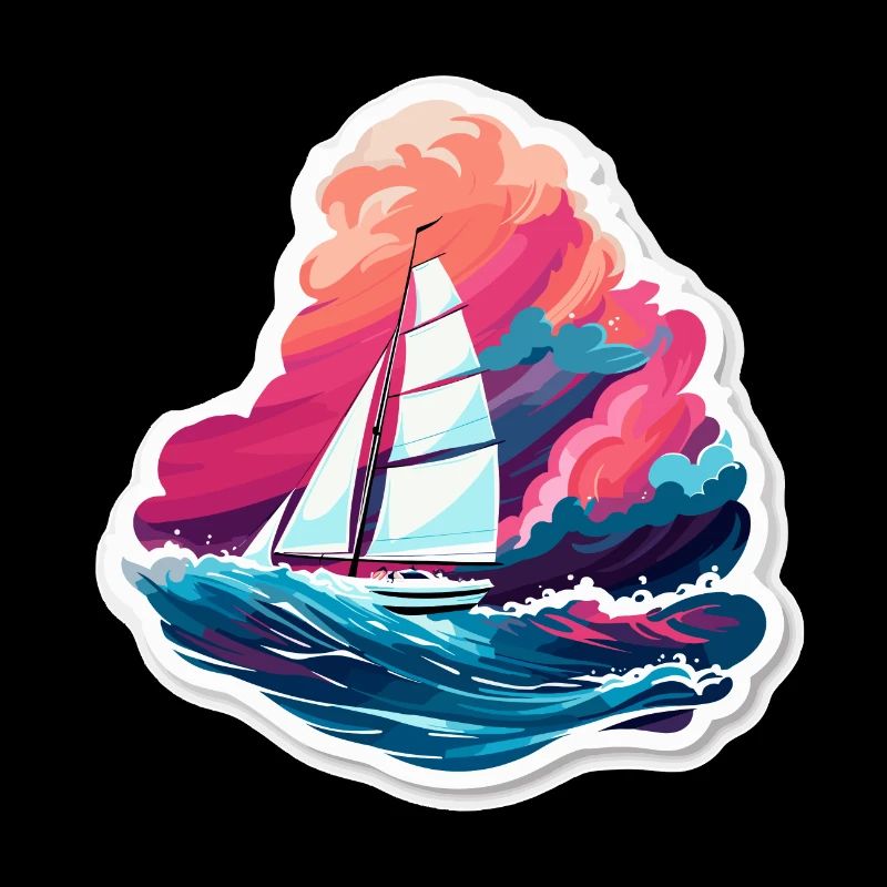 Segelboot - Illustration