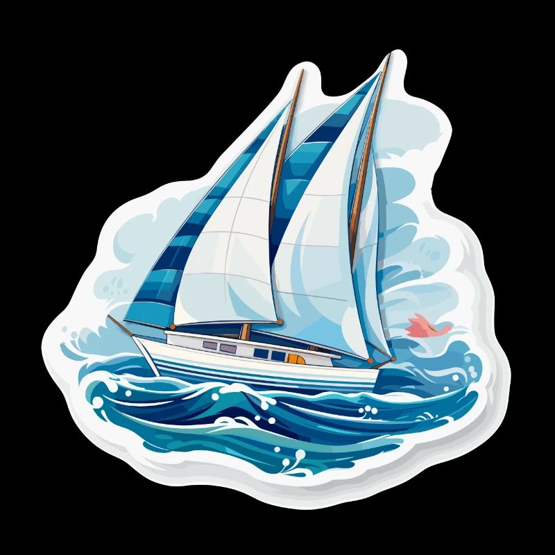 Segelboot - Illustration