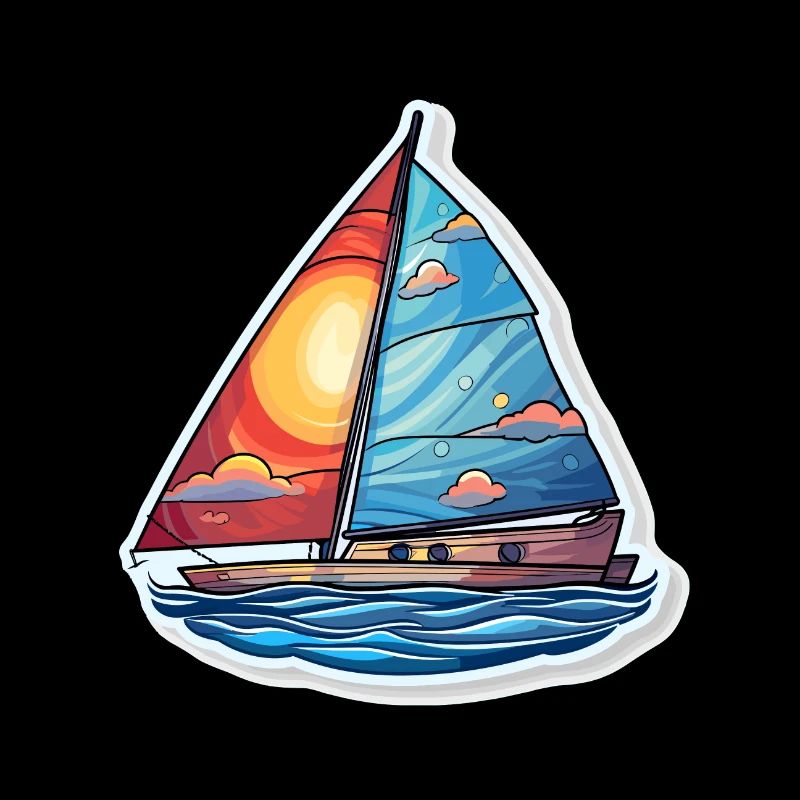 Segelboot - Illustration