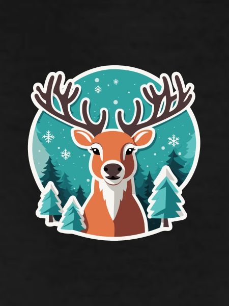 Reindeer Christmas Drawing