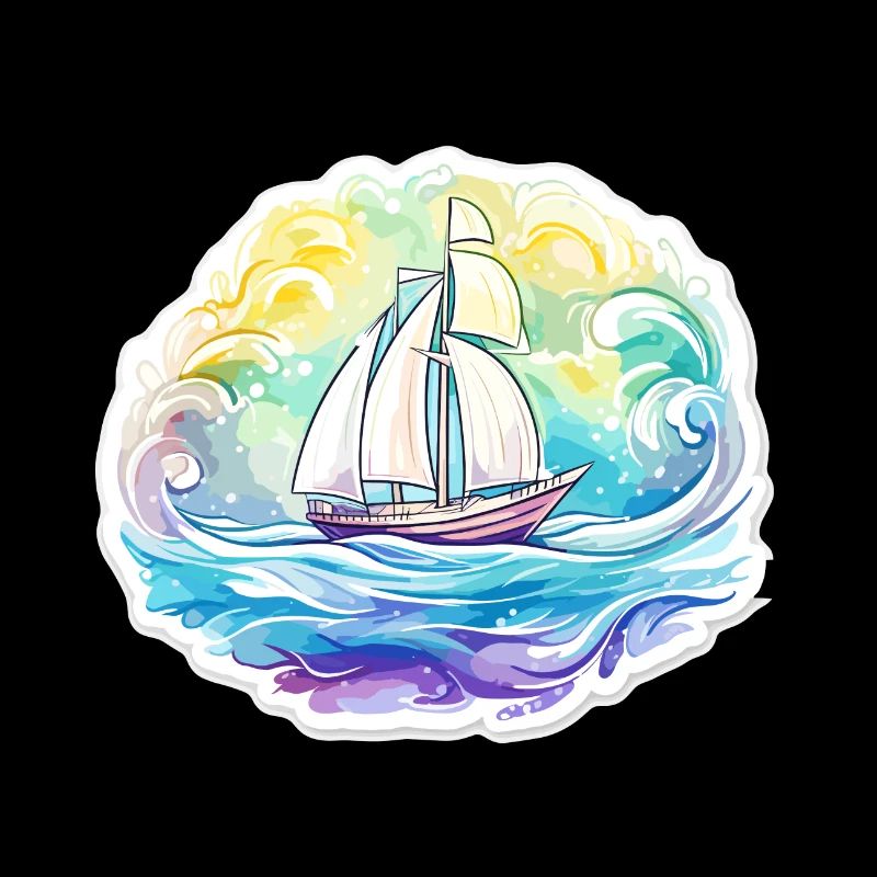 Segelboot - Illustration