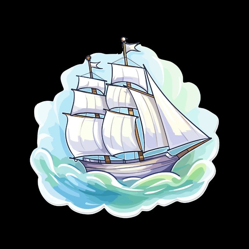 Segelboot - Illustration
