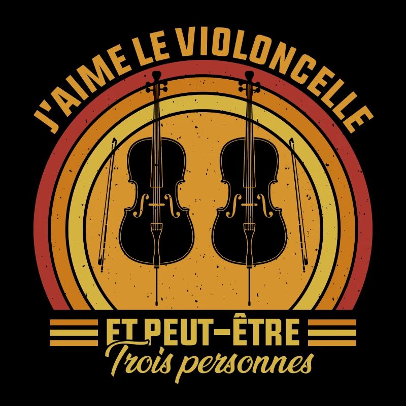 j'aime le violoncelle idée Cadeau violoncelliste