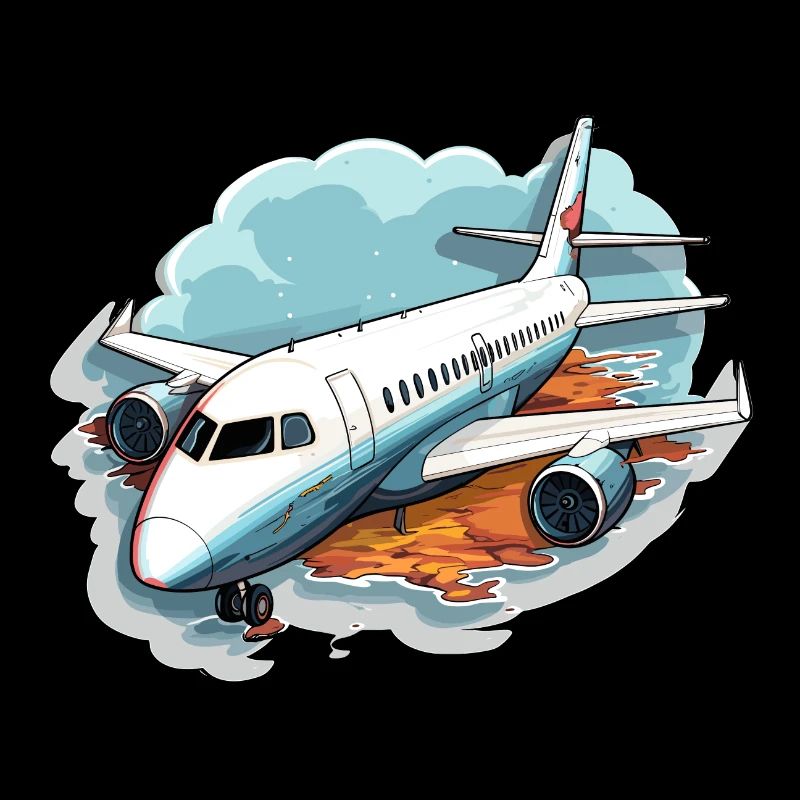 Flugzeug - Illustration