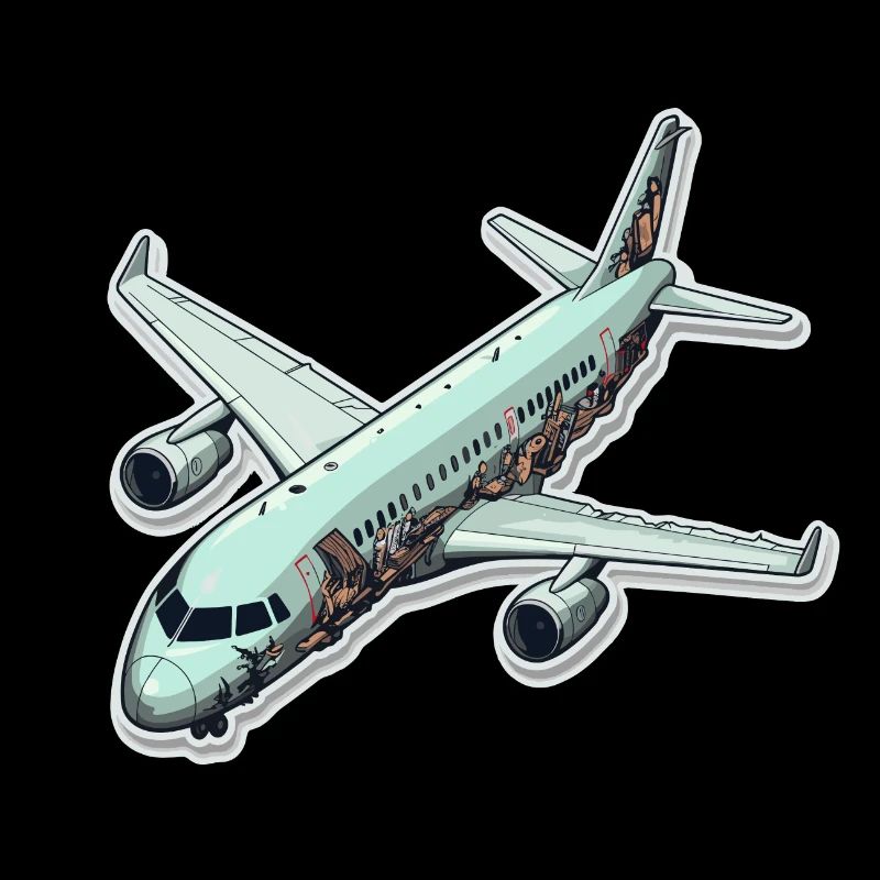 Flugzeug - Illustration