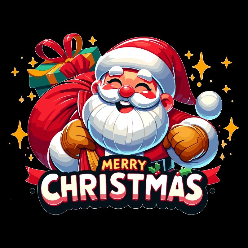 Merry Christmas - Santa Illustration