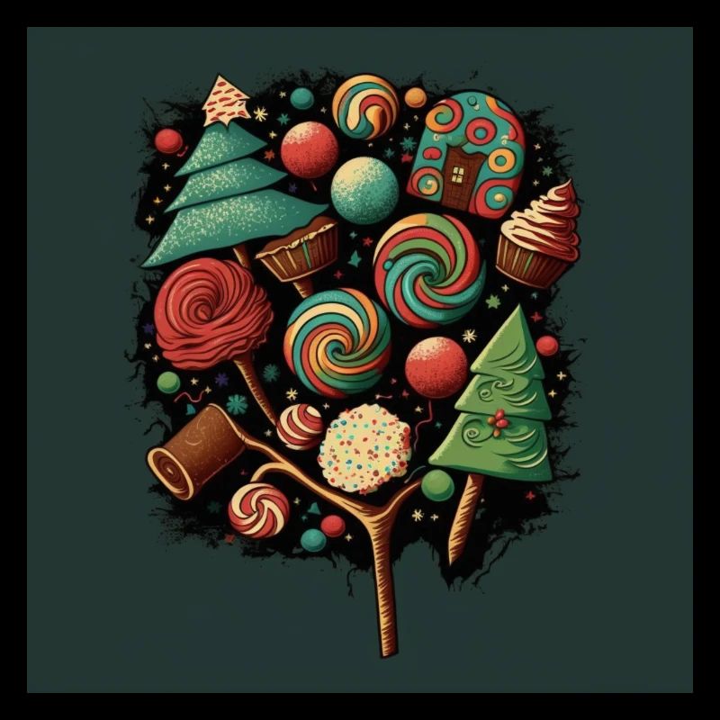 yule logs and vintage candy