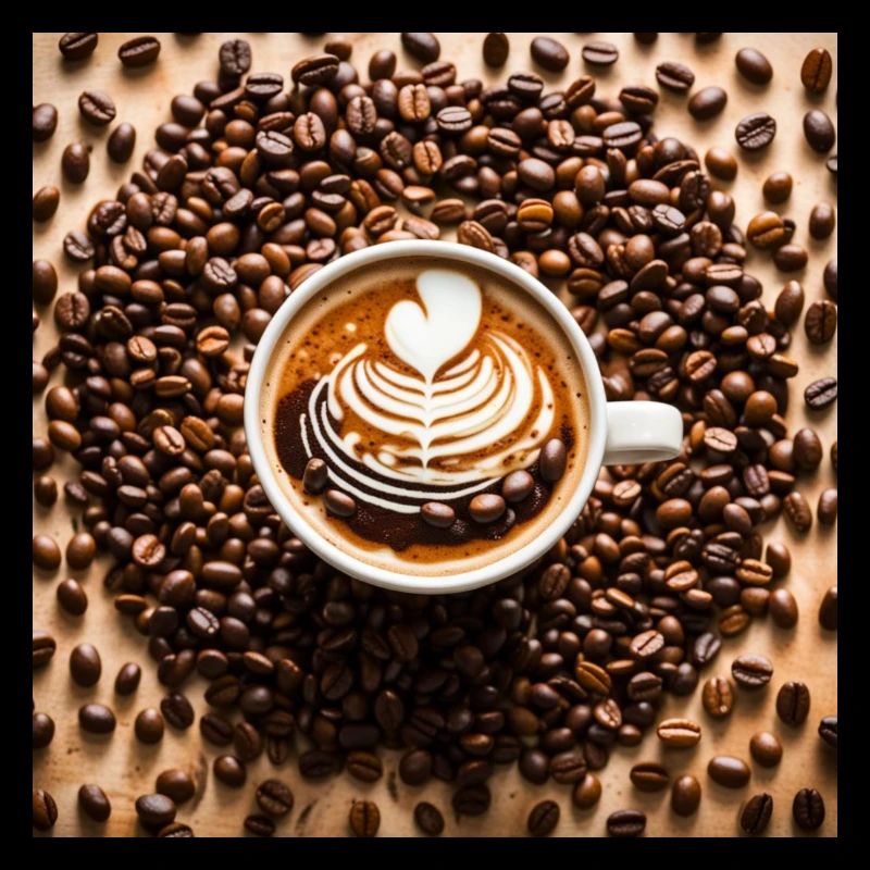 Coffee Bean Latte Art