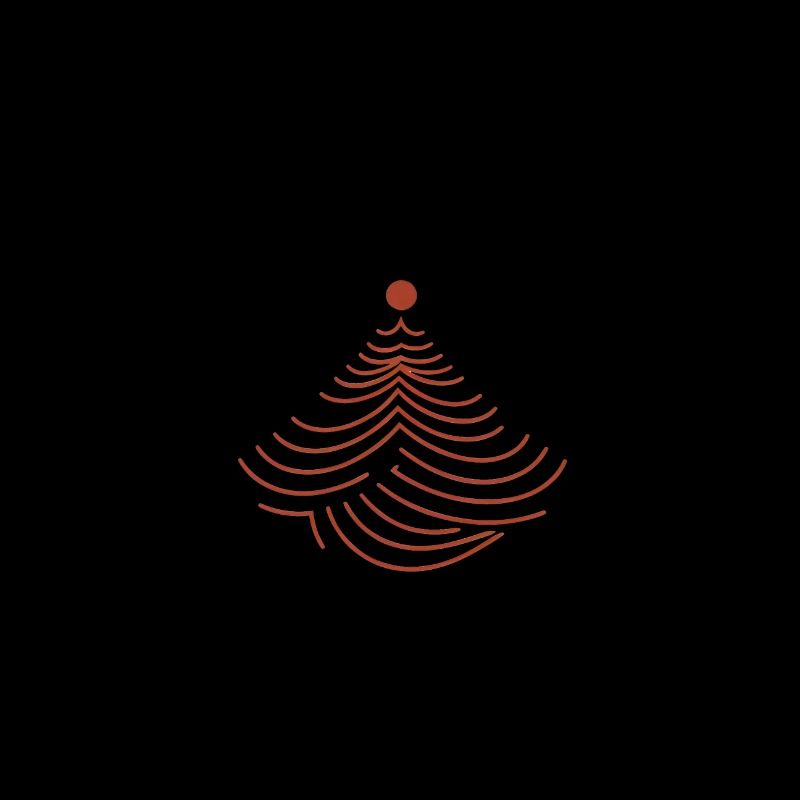 Red Dash Design Christmas Tree Fir Tree Logo