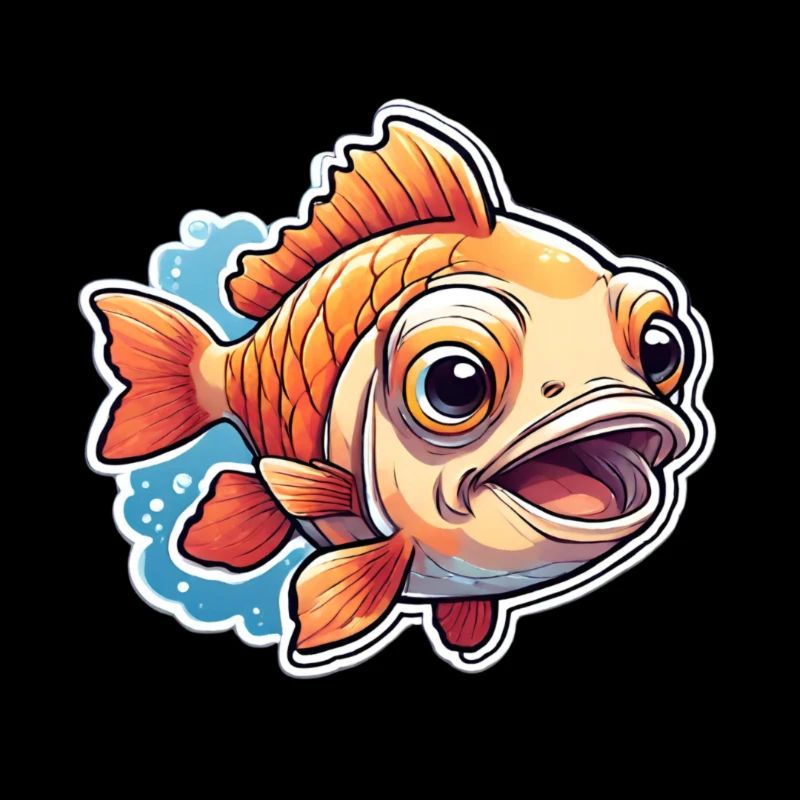 Erstaunter Goldfisch