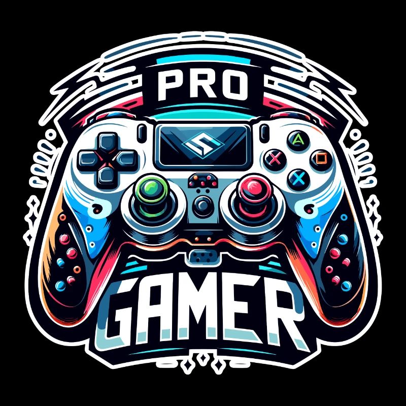 Pro Gamer - Controller Illustration